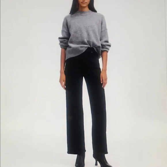 MADEWELL The Perfect Vintage wide-Leg Black Women's jeans - Picture 1 of 12